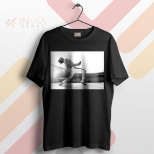 Rock Royalty Freddie Live Aid '85 On Stage Black T-Shirt