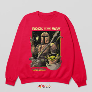Rock the Galaxy The Mandalorian Red Sweatshirt