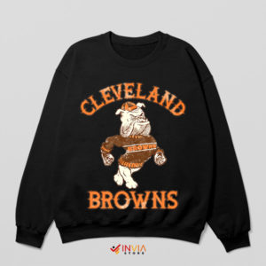 Rock the Retro the Dog Browns Black Sweatshirt