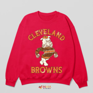Rock the Retro the Dog Browns Red Sweatshirt