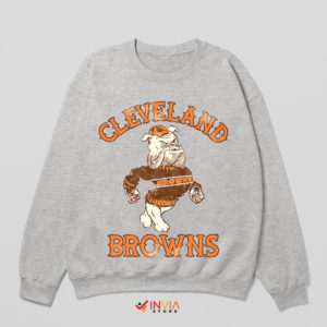 Rock the Retro the Dog Browns Sport Grey Sweatshirt