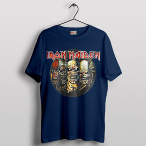 Rock with the Beasts Maiden Monster Navy T-Shirt