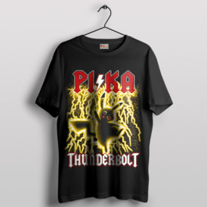 Rockin' Pikachu Thunderbolt AC DC T-Shirt