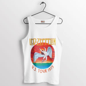 Rock's Golden Age Zeppelin US Tour '75 White Tank Top