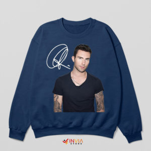 Rockstar Adam Levine Signature Navy Sweatshirt