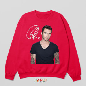 Rockstar Adam Levine Signature Red Sweatshirt
