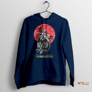 Ronin Bounty Hunter Mando Samurai Navy Hoodie