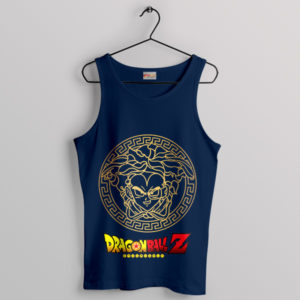 Saiyan Signature Fashion on Vegeta Navy Tank Top