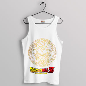 Saiyan Signature Fashion on Vegeta White Tank Top