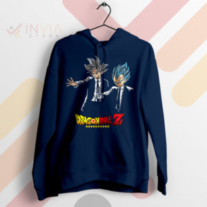 Saiyan Spirit in Our Pulp Fiction Scene Navy Hoodie