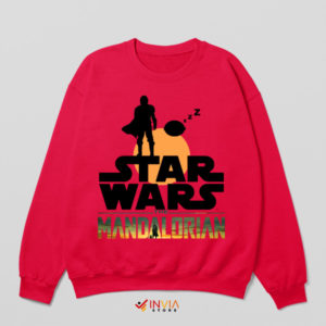 Sands of the Force Mandalorian Sunset Red Sweatshirt
