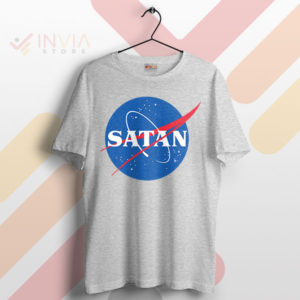 Satanic Space Mission NASA Logo Sport Grey T-Shirt