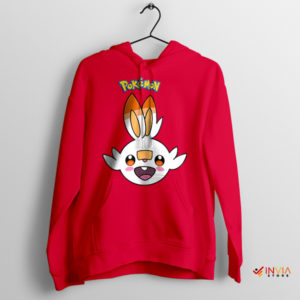 Scorching Bunny Blaze Scorbunny Red Hoodie