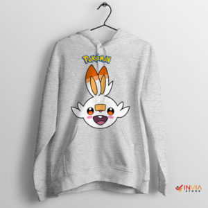 Scorching Bunny Blaze Scorbunny Sport Grey Hoodie