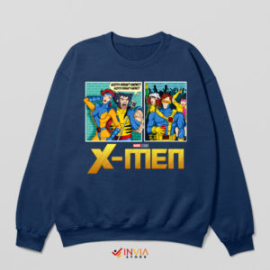 Scotty's Surprise X-Men Meme Navy Sweatshirt