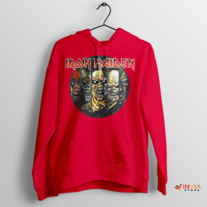 Scream for More Iron Maiden Monster Red Hoodie