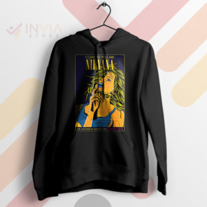 Seattle Grunge Scene Nirvana '93 Rock Black Hoodie