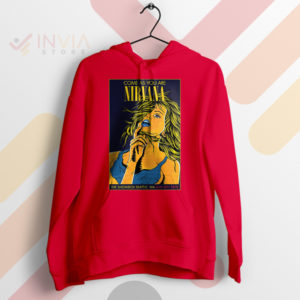 Seattle Grunge Scene Nirvana '93 Rock Red Hoodie