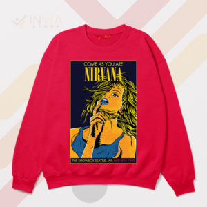 Seattle Memories Nirvana '93 Concert Red Sweatshirt