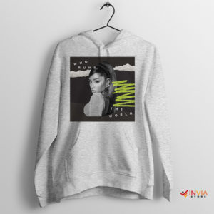 Set the Trend Ariana Who Run the World Sport Grey Hoodie