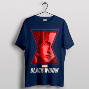 Sexy Avenger Black Widow Symbol Navy T-Shirt