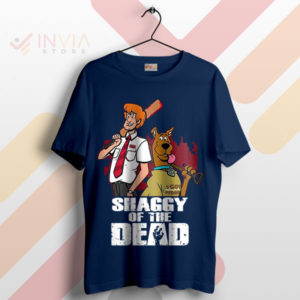 Shaggy and Scooby-Doo Walking Dead Navy T-Shirt