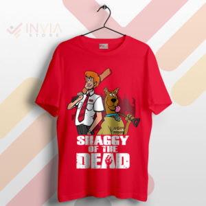 Shaggy and Scooby-Doo Walking Dead Red T-Shirt