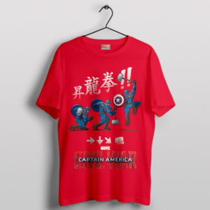 Shoryuken Captain America's Punch Red T-Shirt