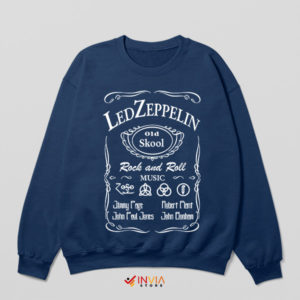 Sippin' on Zeppelin Old Skool Navy Sweatshirt