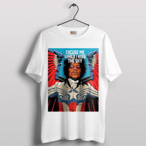 Sky-Kissing Jimi Hendrix Purple Haze White T-Shirt