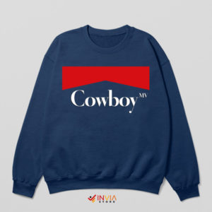 Smokey Trails Cowboy Wilderness Navy Sweatshirt