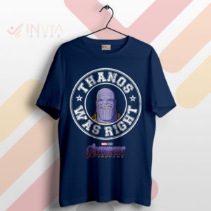 Snap Decision Thanos Was Right Navy T-Shirt