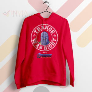 Snap Judgment Thanos Was Right Red Hoodie
