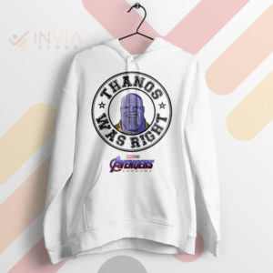 Snap Judgment Thanos Was Right White Hoodie