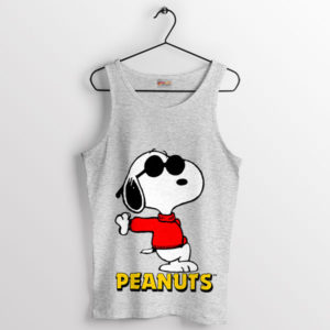 Snoopy's Effortless Cool Pose Sport Grey Tank Top