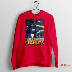 Snoopy's Moon Adventure Floyd Tribute Red Hoodie