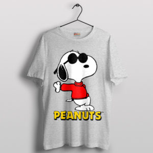 Snoopy's Swagger Cool Pose Sport Grey T-Shirt