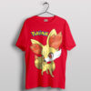 Snuggle Up with Fennekin Pokemon T-Shirt