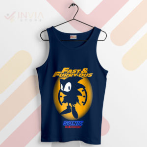 Sonic's Rush Fast and Furry-ous Navy Tank Top