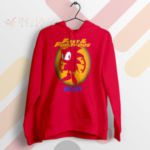 Speedster Sonic Fast and Furry-ous Red Hoodie