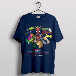 Spider-Man No Way Home All Villains Navy T-Shirt