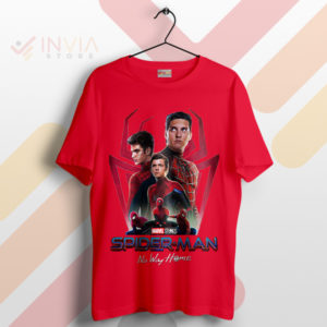 Spider-Verse Trio Peter Parker Unite Red T-Shirt