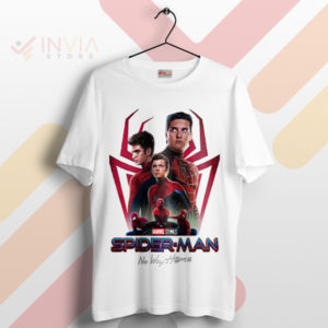 Spider-Verse Trio Peter Parker Unite White T-Shirt