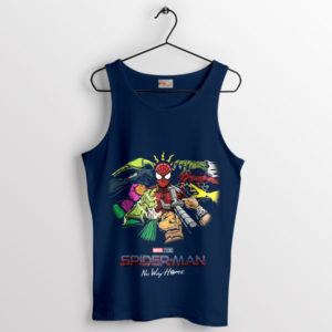 Spidey Spirit No Way Home Villains Navy Tank Top