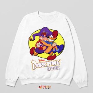 Spirit Darkwing Duck vs Quackerjack White Sweatshirt