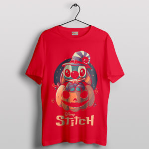 Spooky Cute Stitch Halloween Pumpkin Red T-Shirt