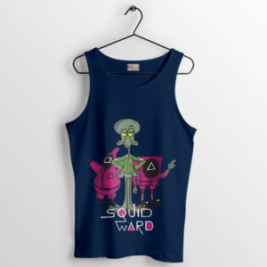 Squidward's Squid Game Takeover Navy Tank Top