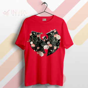 Stand Out Strong Wu-Tang Clan Flowers Red T-Shirt
