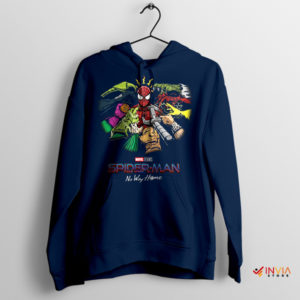 Stand Out in Style Spider-Man Vilains Navy Hoodie