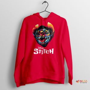 Stand Out with Stitch Colorful Friend Red Hoodie